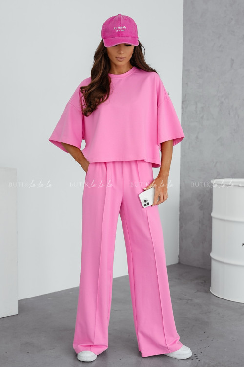 Komplet bawełniany różowy Primo 2