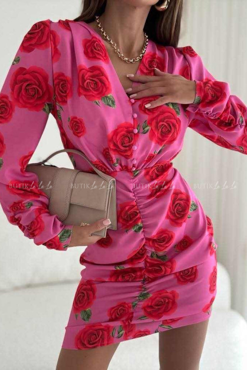 Sukienka w kwiatowy print Roses