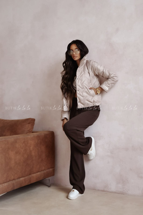 Kurtka pikowana beżowa Madame 2