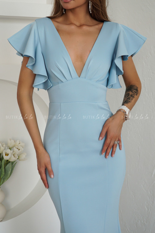 Sukienka maxi błękitna Laki 3