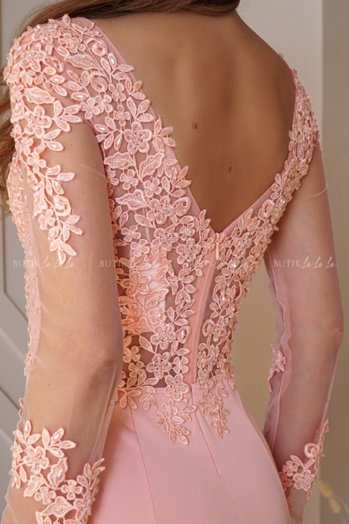 Sukienka maxi brzoskwiniowa Verona 2