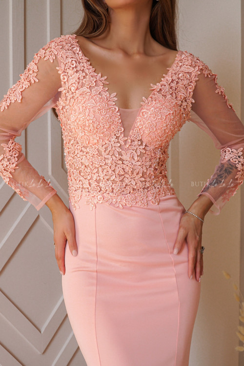 Sukienka maxi brzoskwiniowa Verona 5