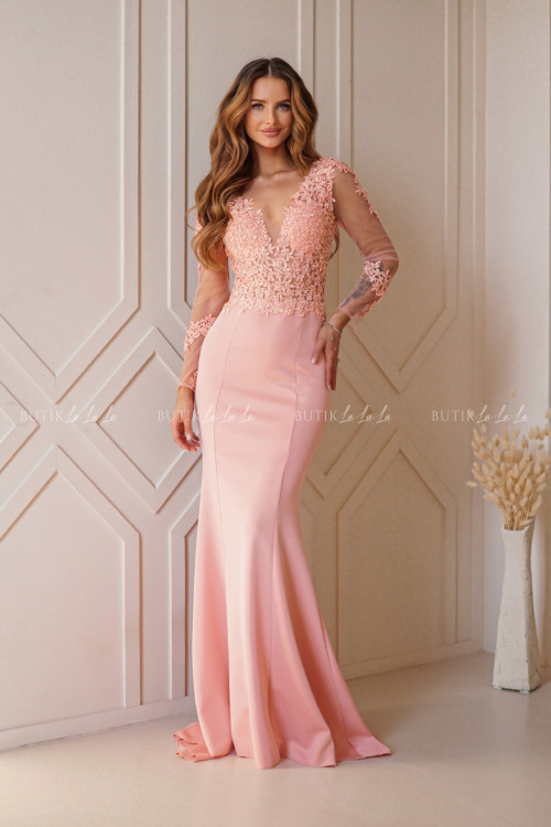 Sukienka maxi brzoskwiniowa Verona 8