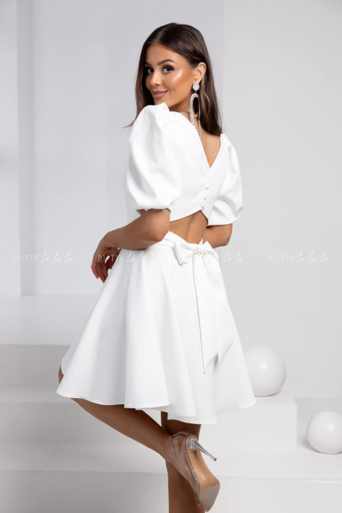 Sukienka mini biała Amelia