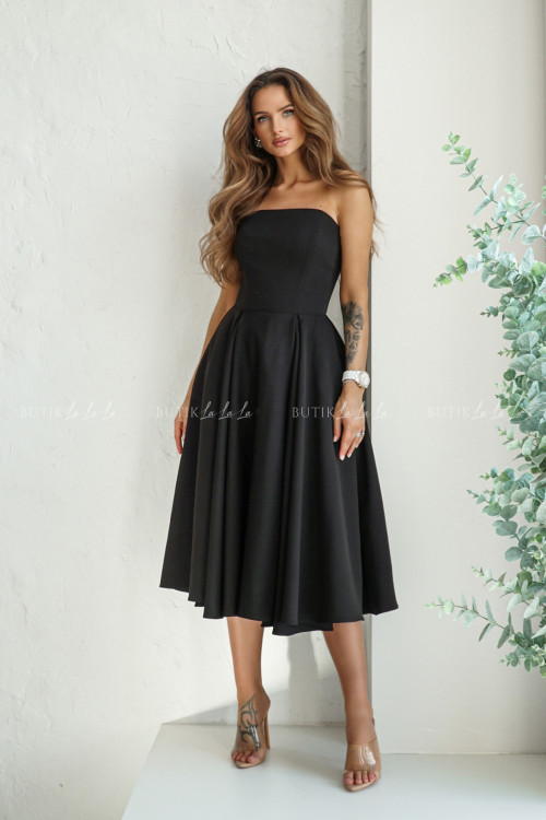 Sukienka rozkloszowana czarna Mufina 2