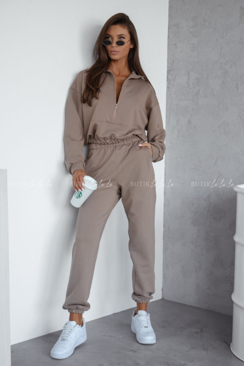 Komplet dresowy brązowy Mystery