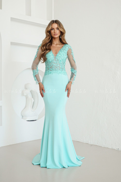 Sukienka maxi miętowa Verona 3