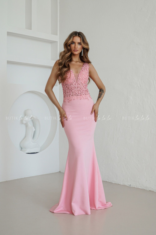 Sukienka maxi różowa Juliet 7