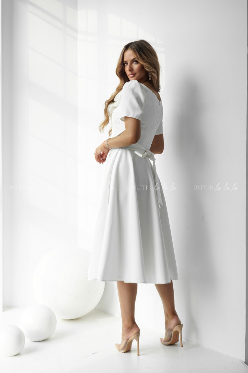 Sukienka midi biała Nathaly 1