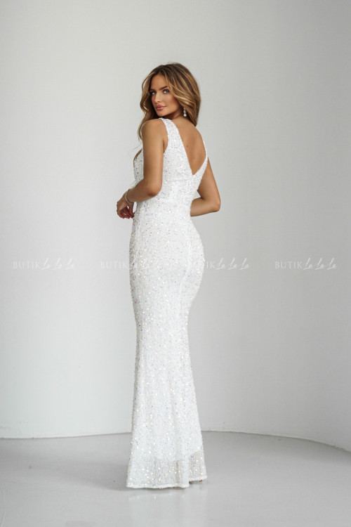 Sukienka maxi biała Kalinna 2