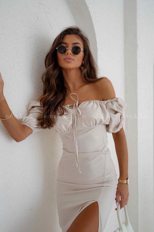 Sukienka beżowa Marletta 2