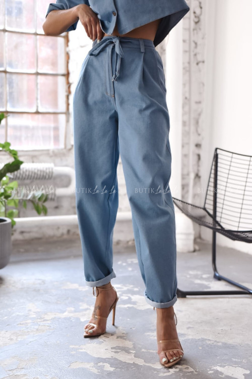 Spodnie jeansowe niebieskie Himi