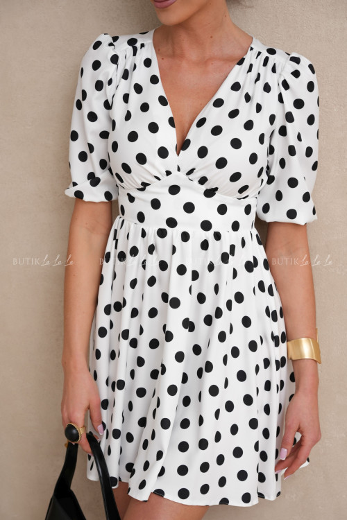 Sukienka mini w grochy Arelia 2