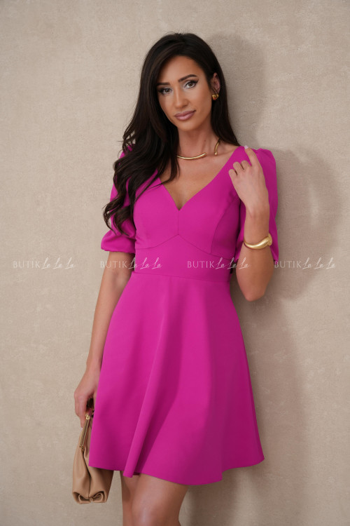 Sukienka mini fuksja Dizma