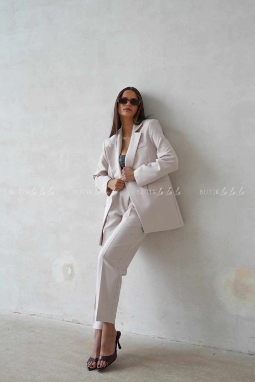 komplet garnitur beżowy Kansas
