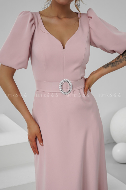 Sukienka midi pudrowa Berisso