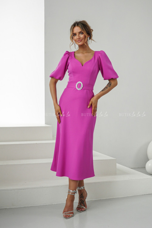 Sukienka midi fuksjowa Berisso 3