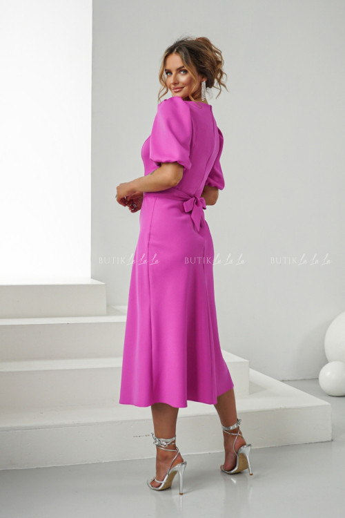 Sukienka midi fuksjowa Berisso 1