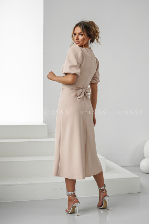 Sukienka midi beżowa Berisso 4