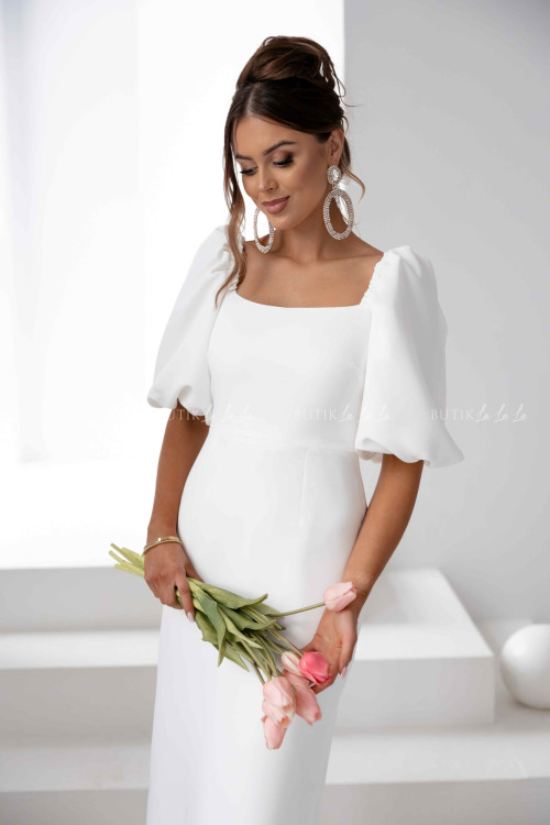 Sukienka midi biała Filharmony