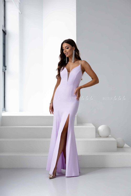 Sukienka maxi lawendowa Esmira