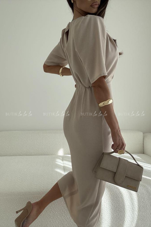 Sukienka beżowa Menloe 9