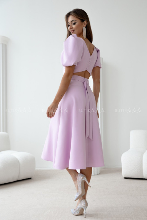 Sukienka midi wrzosowa Ariana