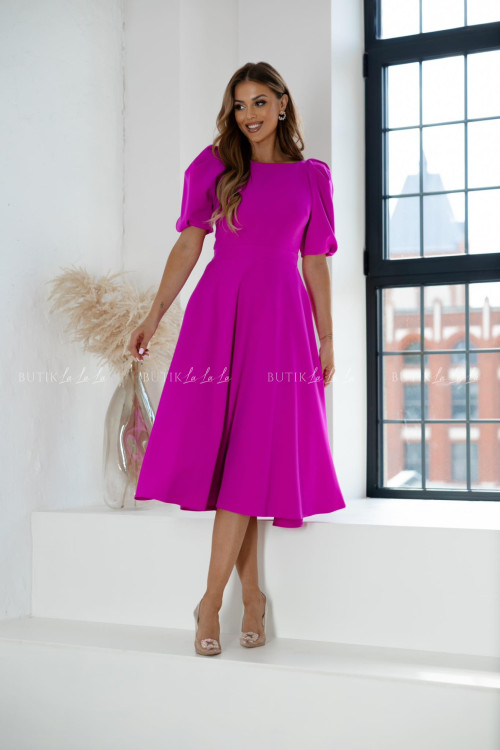 Sukienka midi fuksja Ariana 1