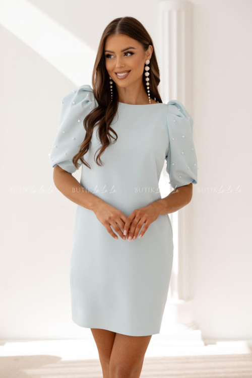 Sukienka mini z perełkami błęktina Masha