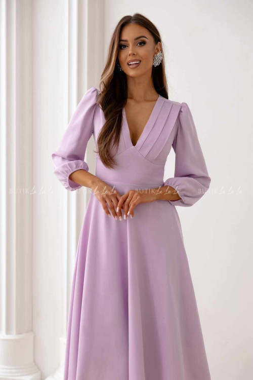 Sukienka midi wrzosowa Seda