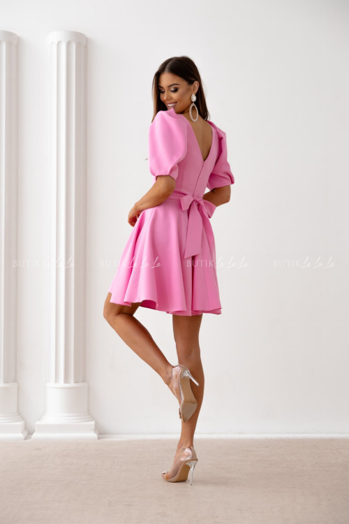 Sukienka mini cukierkowy róż Pamela