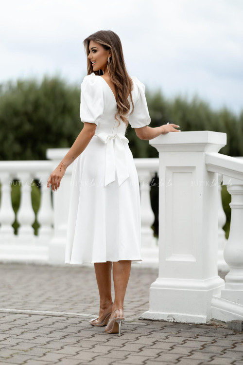 Sukienka midi biała Grande 2