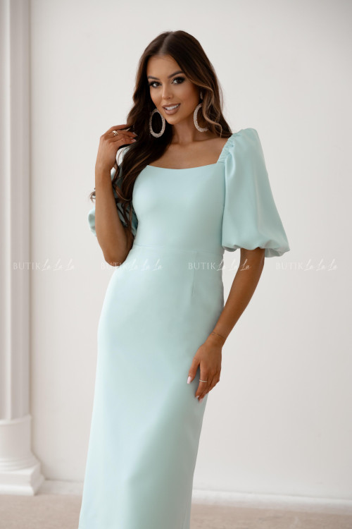 Sukienka midi miętowa Filharmony