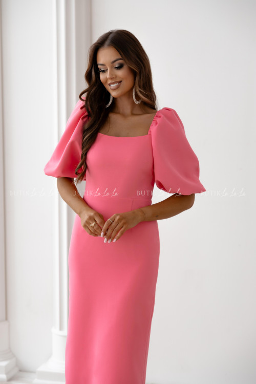 Sukienka midi koralowa Filharmony