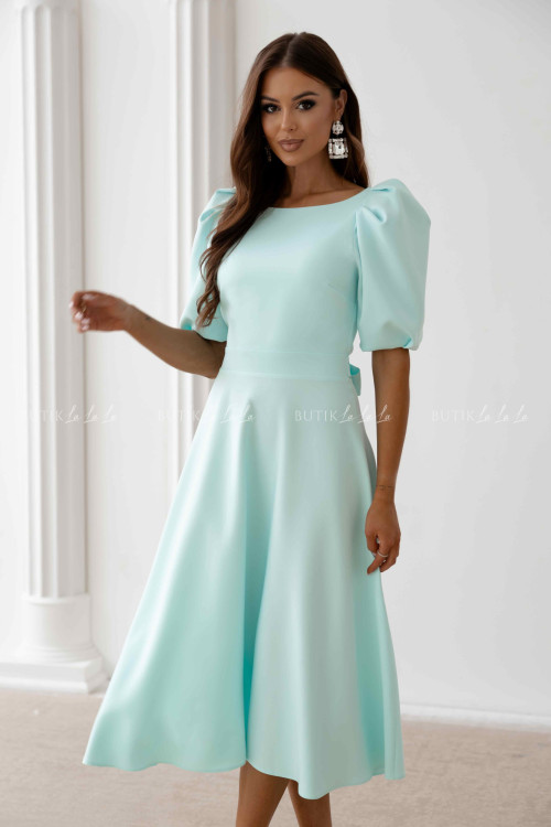 Sukienka midi miętowa Grande
