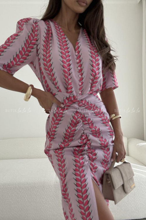 Sukienka w liściasty print Menloe 5