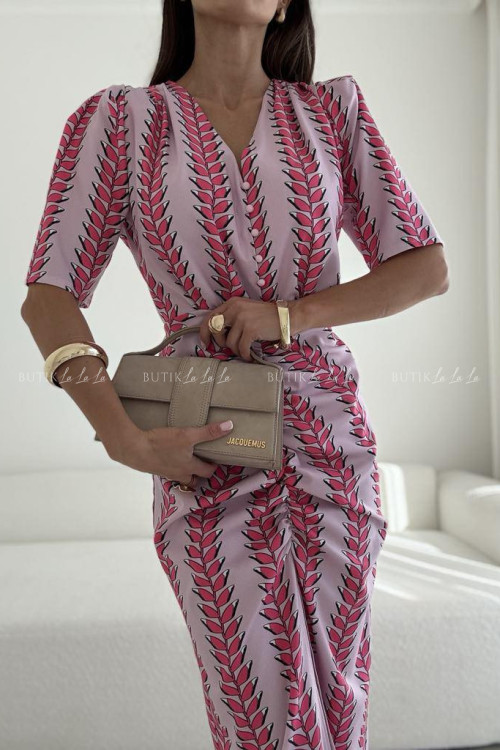 Sukienka w liściasty print Menloe 9