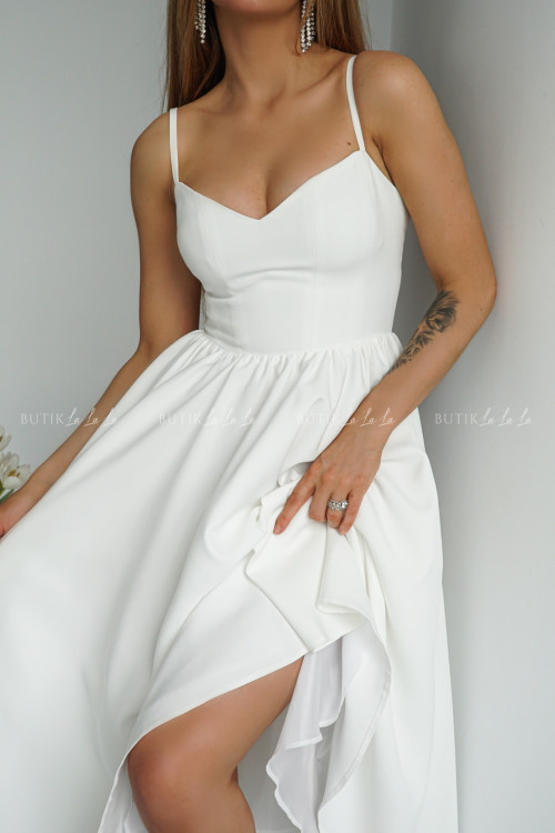 Sukienka midi biała Norway