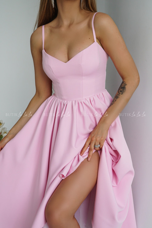 Sukienka midi pudrowa Norway