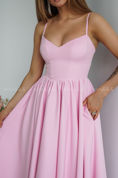 Sukienka midi pudrowa Norway 1