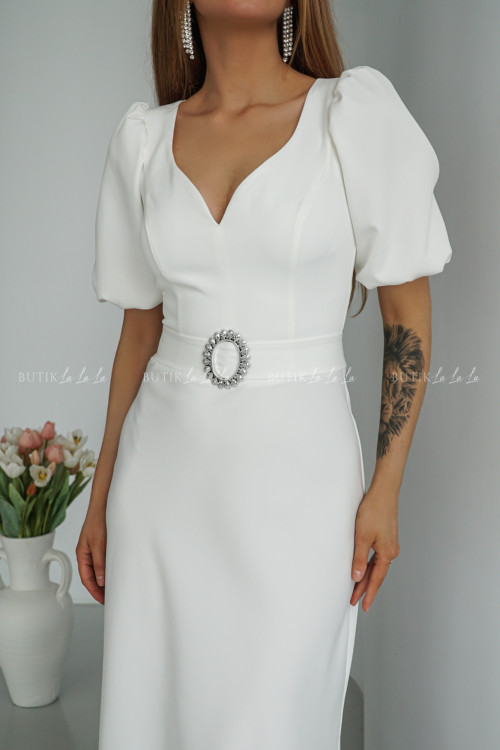 Sukienka midi biała Berisso