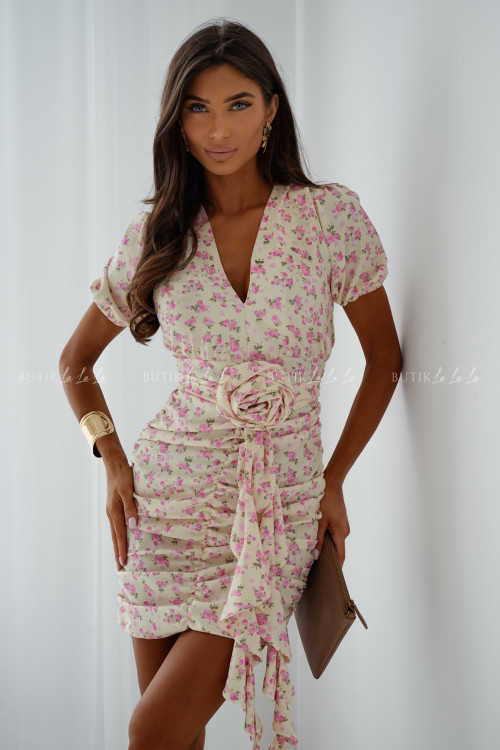 Sukienka w kwiatowy print Santia