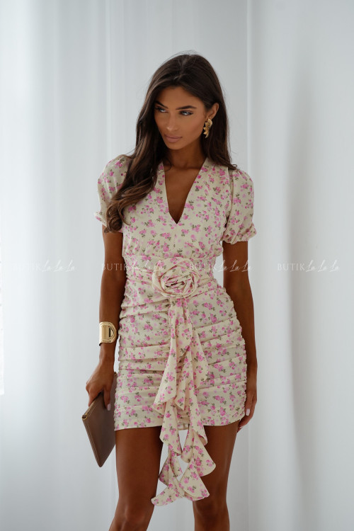 Sukienka w kwiatowy print Santia 3