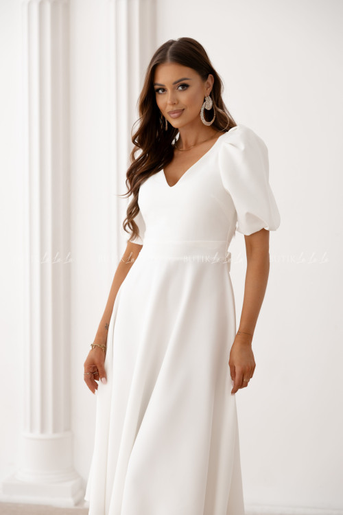 Sukienka midi biała Anderson