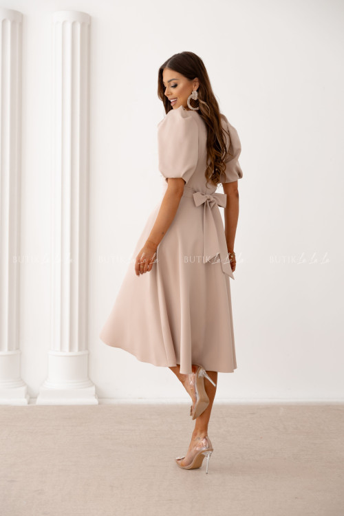 Sukienka midi beżowa Anderson 2