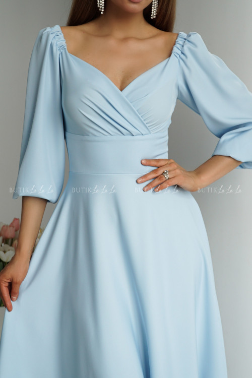 sukienka błękitna midi Naomar