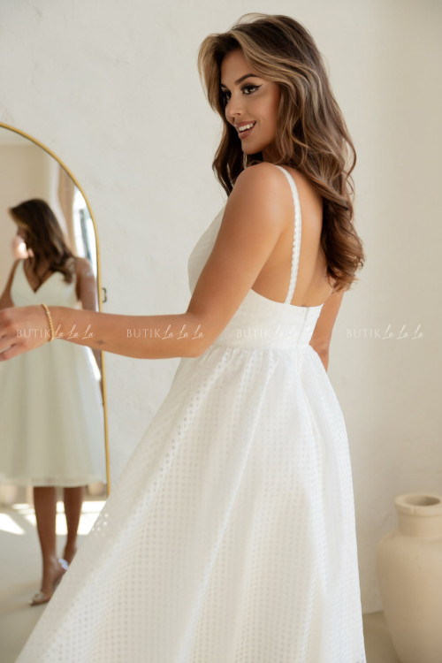 Sukienka biała Laurent 1