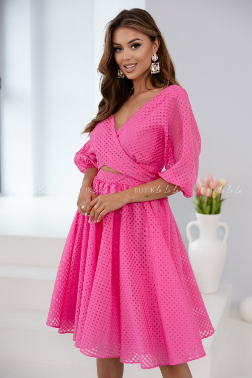 Sukienka koktajlowa różowa Martini 2