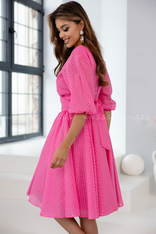 Sukienka koktajlowa różowa Martini 3