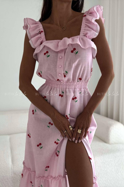 Sukienka midi w wiśnie Espanol 1